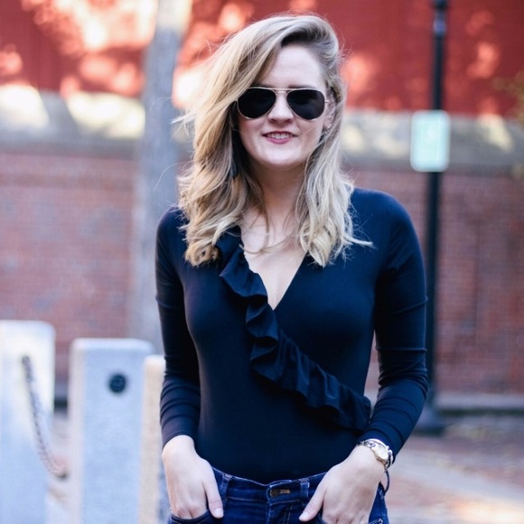 j crew black bodysuit